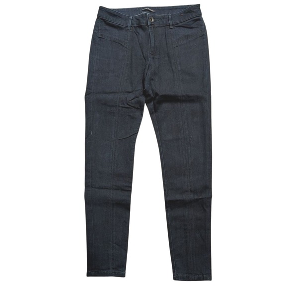 🍌 Banana Republic Womens 28 Skinny Seamed Jeans Stretch Dark Wash - Picture 1 of 5